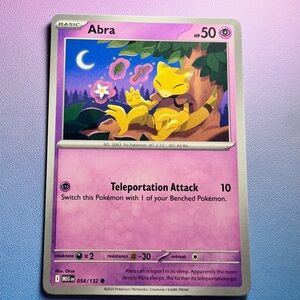 abra - 054/132 (common) — pokemon: mega evolutions